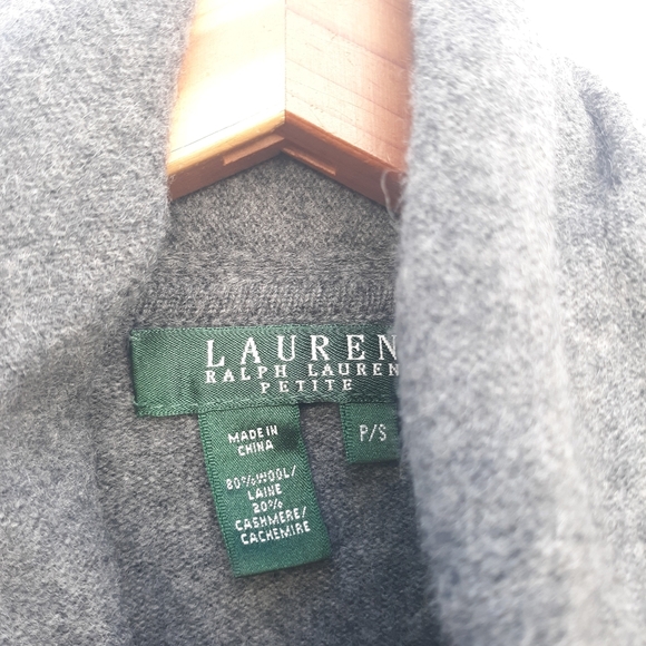 Lauren Ralph Lauren Wool Cashmere Cardigan - Picture 6 of 6
